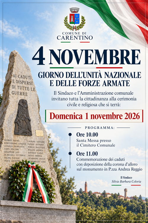 Celebrazione della Giornata dellUnità Nazionale e delle Forze Armate